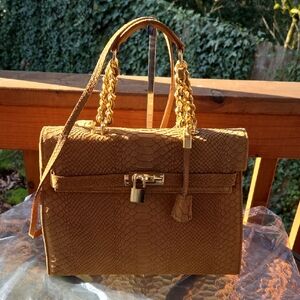 Bencivenga Snake Leather Bag